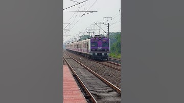 Brand New PINK MEDHA EMU With Howrah Local 💜| Barddhaman Howrah Chord Local 🔥