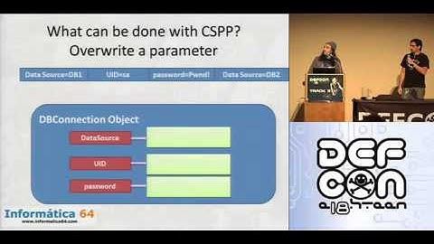 Defcon 18 - Connection string parameter attacks chema alonso Jose palazon