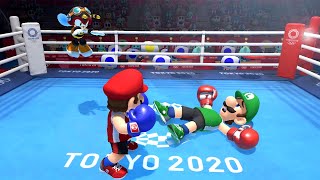 Mario & Sonic at The Olympic Games Tokyo 2020 Boxing - Mario Vs Luigi (Very Hard Cpu)
