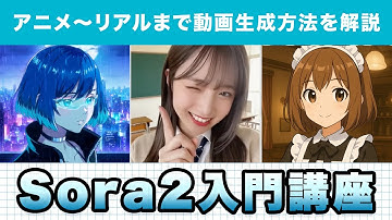 【コレ1本で丸分かり】動画生成AI「Sora2」の使い方をプロンプトと一緒に徹底解説する入門講座|アニメ・CM・セリフ付き動画が作れる