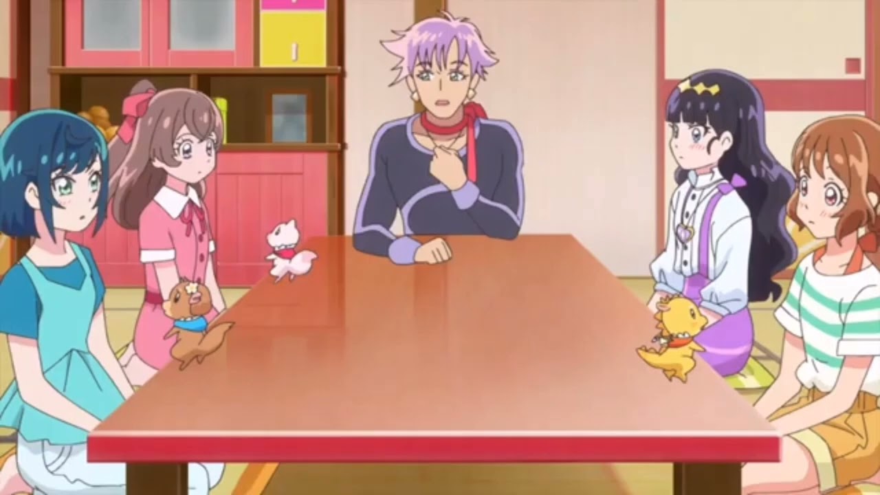 Yui, Kokone, Amane and Ran's stomach growling: from delicious party precure