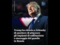 Donald Trump ha chiesto a Volodymyr Zelensky di smettere di attaccare gli impianti di raffinazione e