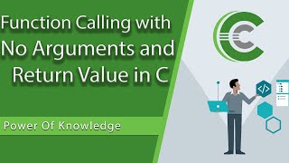 Function Calling Without Argument And Return Values In C Programming (Hindi)