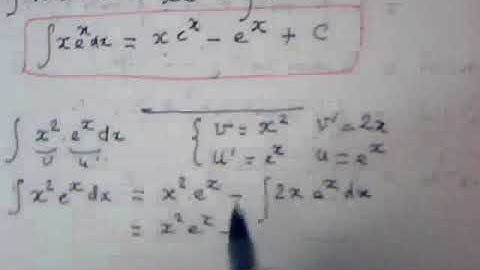 intégrations par parties- part2 - 1ère année universitaire