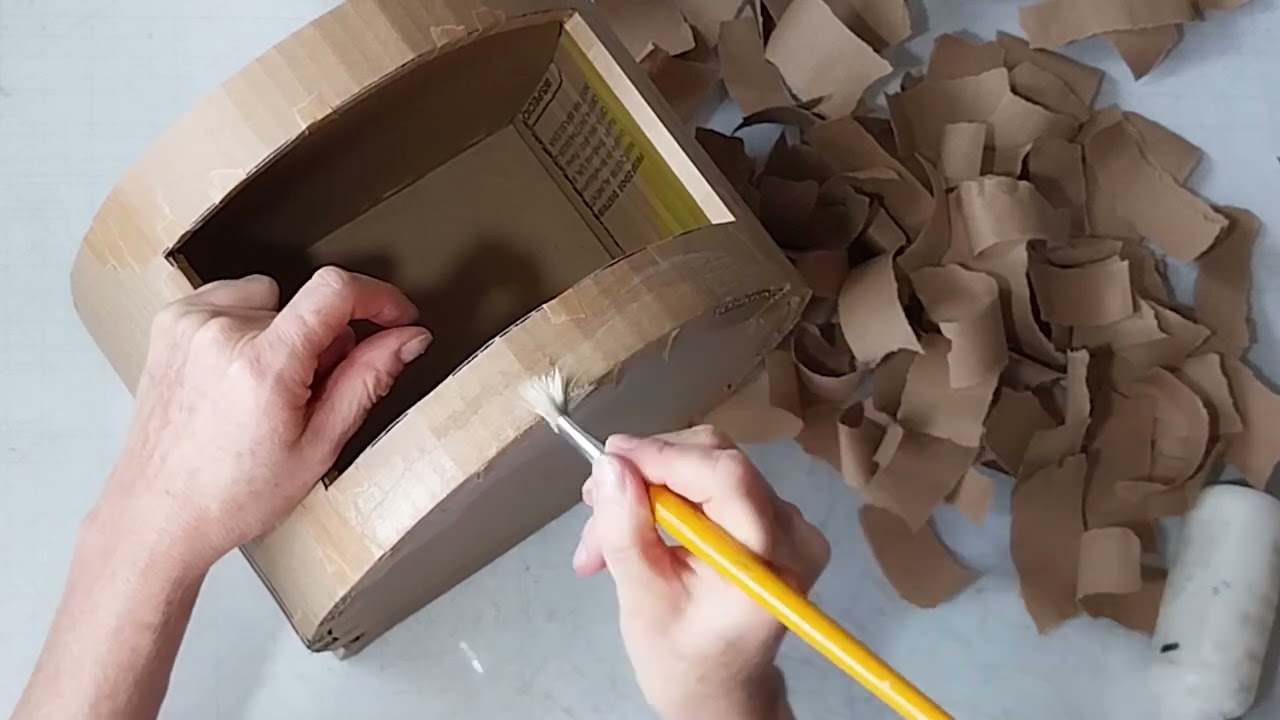 Идея винтажной коробки из картона