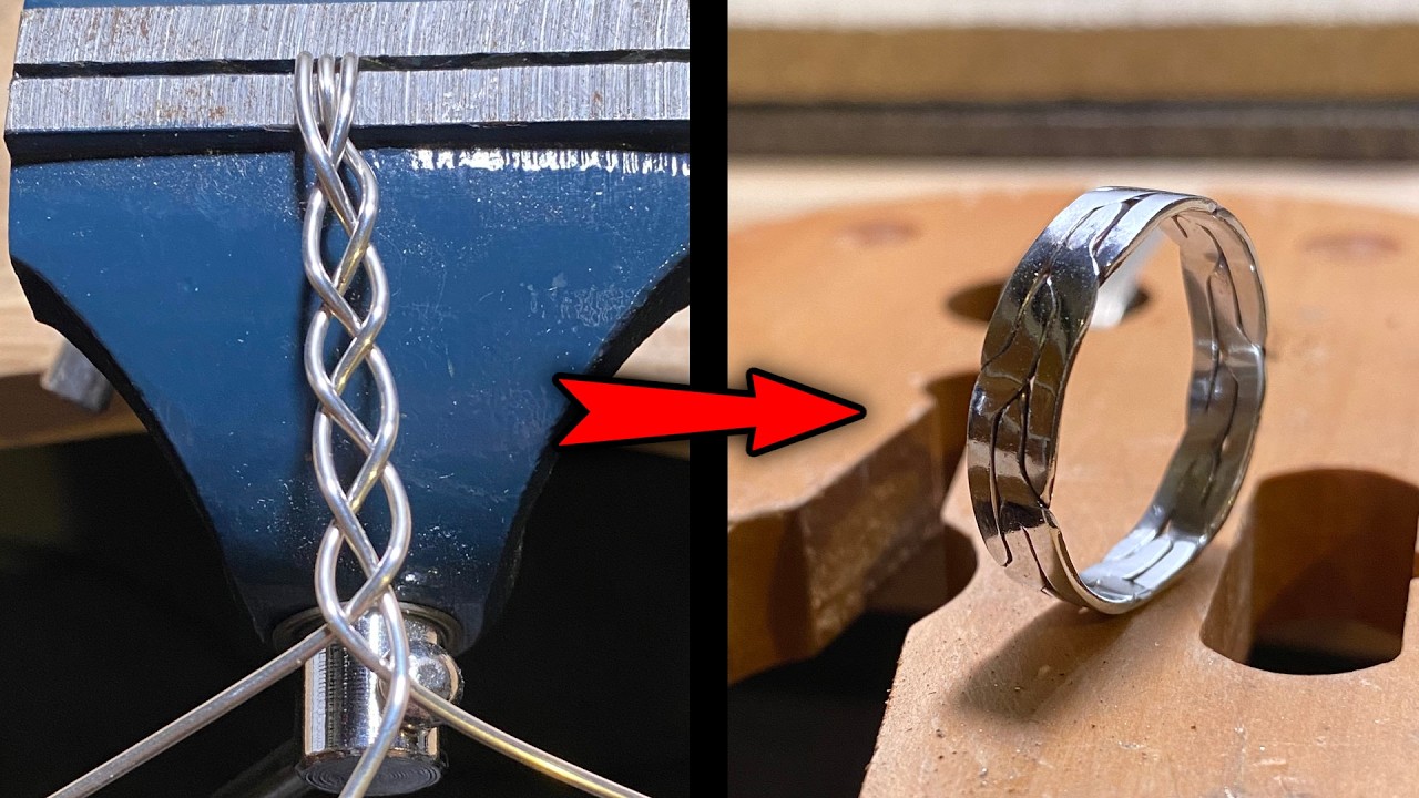 How to make a Viking Style Silver Ring - YouTube