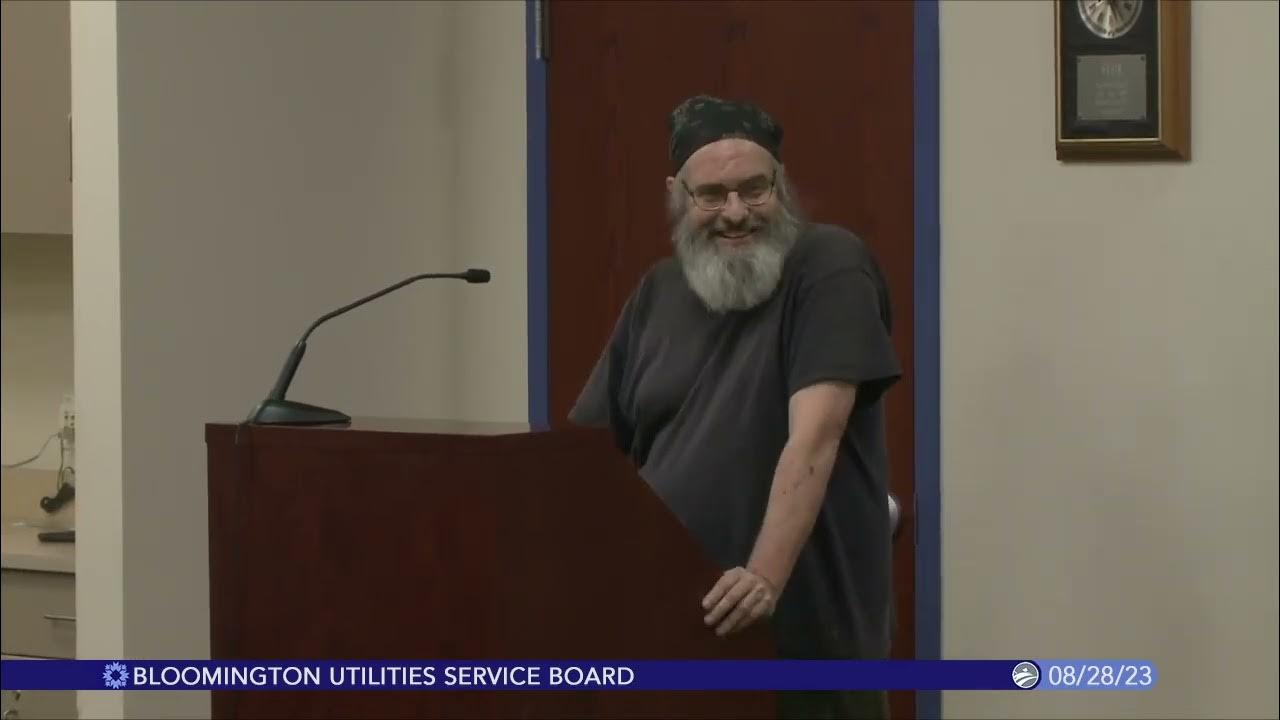 Bloomington Utilities Service Board, August 28, 2023 YouTube