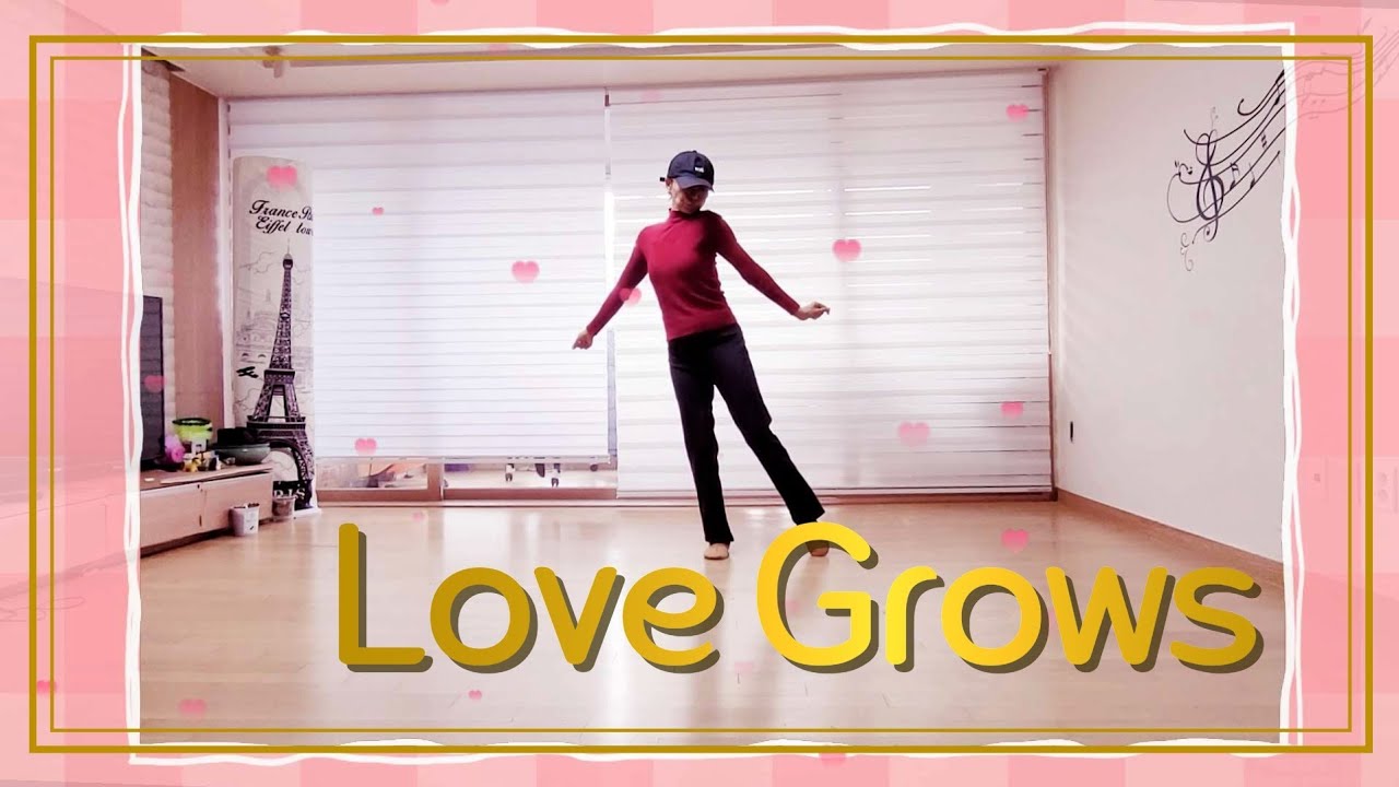 [모닝춤놀이]Love Grows Line Dance Demo YouTube