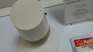 I am at Walmart with the Google mini home and Google home voice activated and Google Assistant built