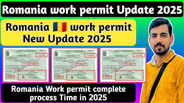 Romania 🇷🇴 work permits new update || Romania visa update 2025 || Romania work permit process update