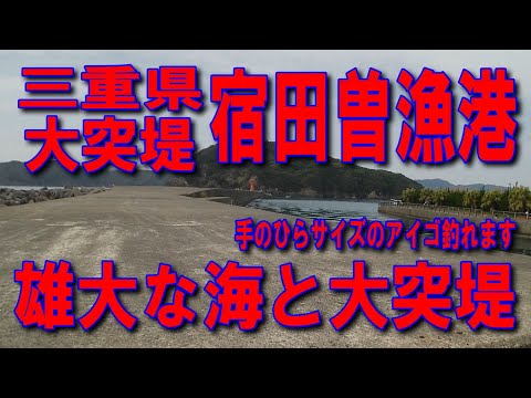 #164三重県宿田曽漁港大突堤投げサビキ整備された桜海道神津佐交差点人気の車横付け釣りポイントが工事中国道260号サニーロード玉城IC伊勢自動車道コメリハード南勢店ぎゅーとら五ヶ所店船越交差点