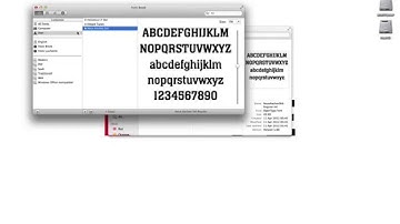 How to install fonts on Mac OS X