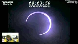 Live Solar Eclipse 2012 at Wakayama, Honshu Island, Japan