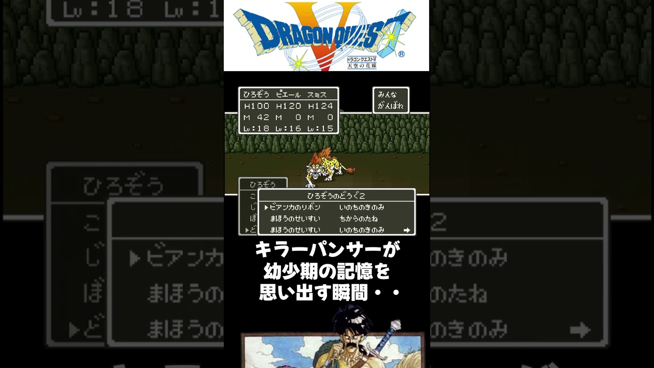 ドラクエ5】キラーパンサーが子供時代の記憶を取り戻す【SFC版DQ5