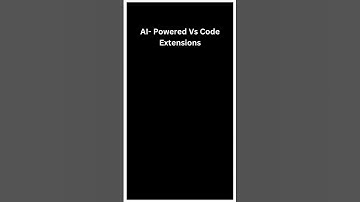 AI Powered Vs Code Extensions👩‍💻 #shorts #ai #vscode