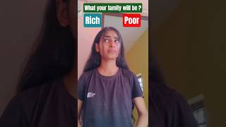 You Can Choose Between Rich Vs Poor Family #comedy #funny #viralvideo #trending #shorts