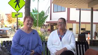 Conversations on a Bench - Sandi Polzin and Lisa