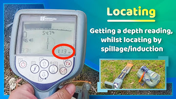 A locating technique to get depth reading in spillage/induction mode