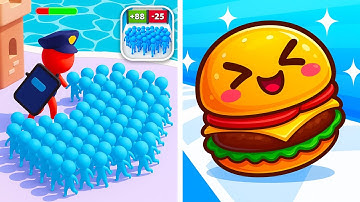 Food Run vs Count Masters | Ultimate Running & Crowd Merge Challenge Walkthrough Max Gameplay ET5252