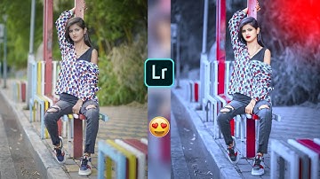 Lightroom Dark And Grey Effect Photo Editing | Lightroom Amazing Background Colour Change Tricks 🤫