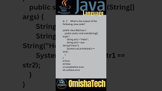 Java programming MCQ #1 #coding #strings #arrays #programming #javaprogramming