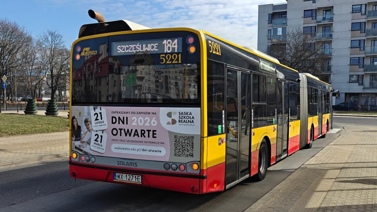 Linia 184 - Solaris Urbino 18 III #5221 ( MZA Warszawa )