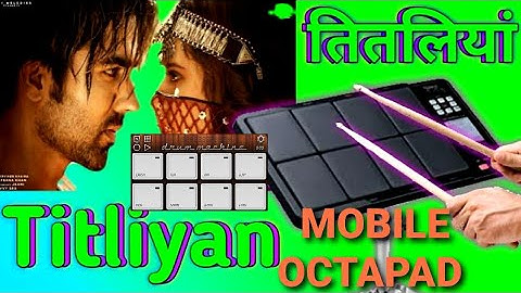Mobile octpad drum machine तितलियाँ बेन्जो कवर Only demo by Octapad master Sachin
