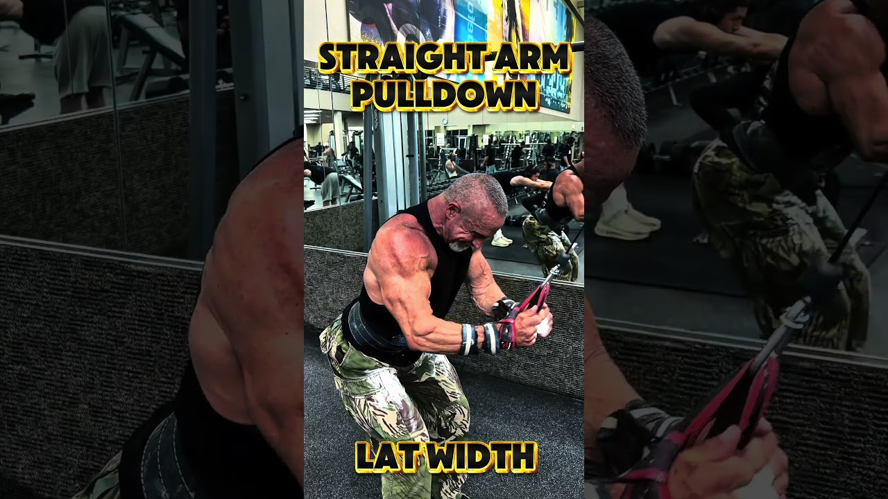 STRAIGHT ARM, PULL DOWNS FOR LAT WIDTH #workout #workouttips #motivation #pulldown #backworkout