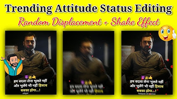Trending shake effect attitude status editing in alight motion🔥👌
