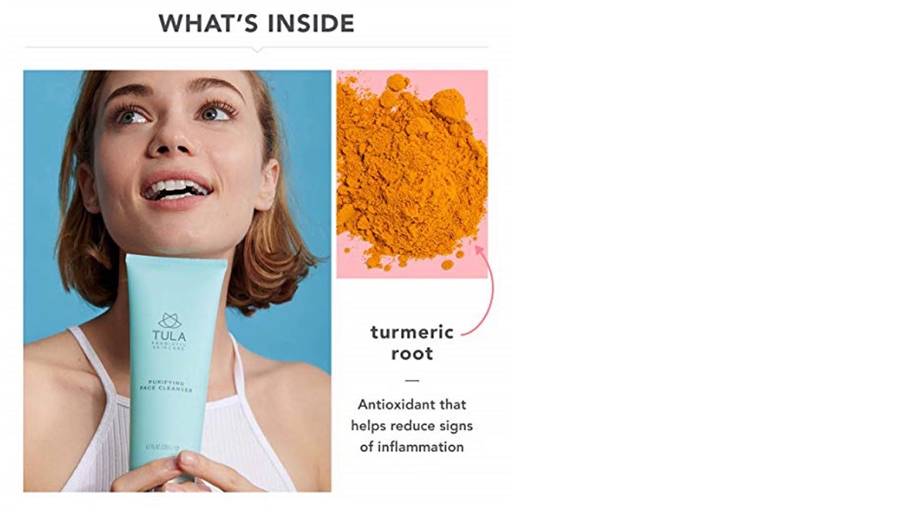 TULA Probiotic Skin Care Purifying Face Cleanser, Deep Pore Cleansing Wash, Removes Makeup, Nourishi