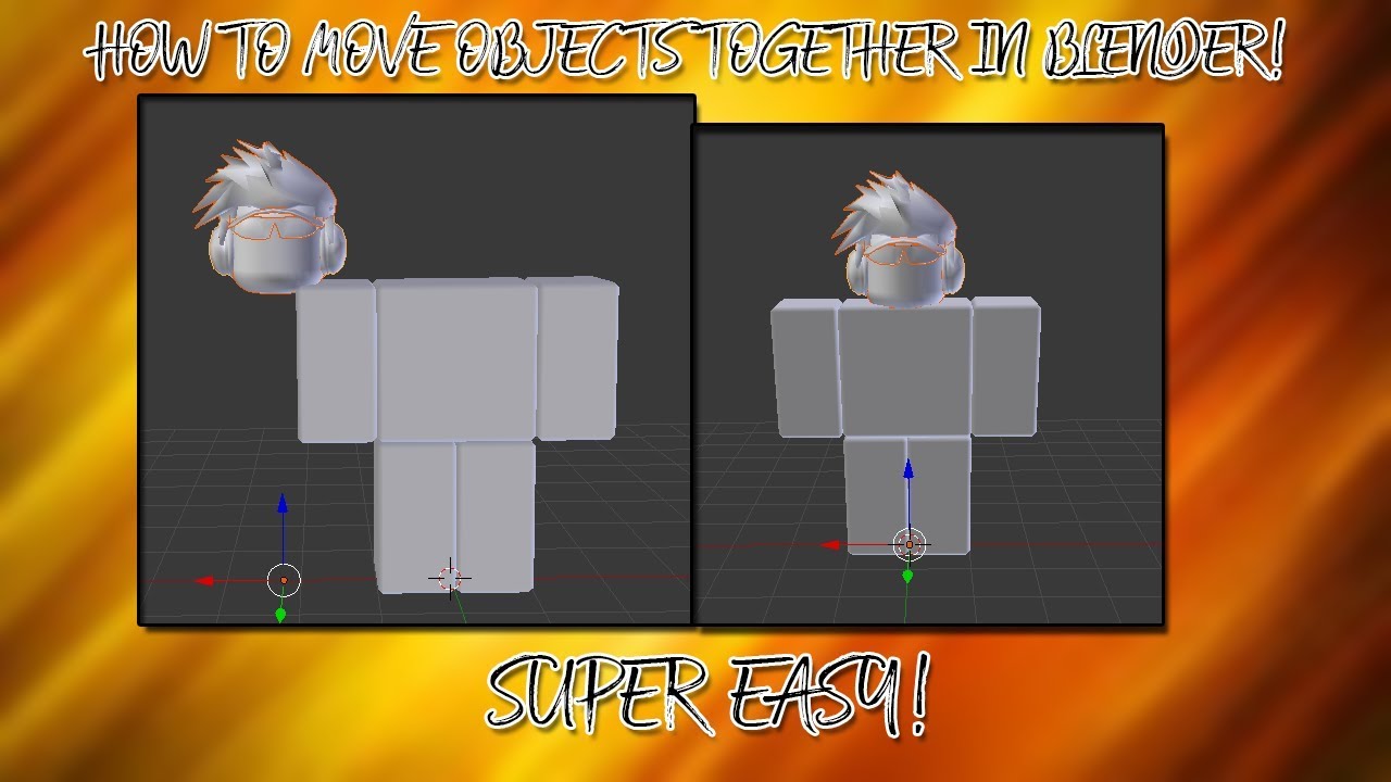 HOW TO MOVE BLENDER OBJECTS TOGETHER TUTORIAL - YouTube