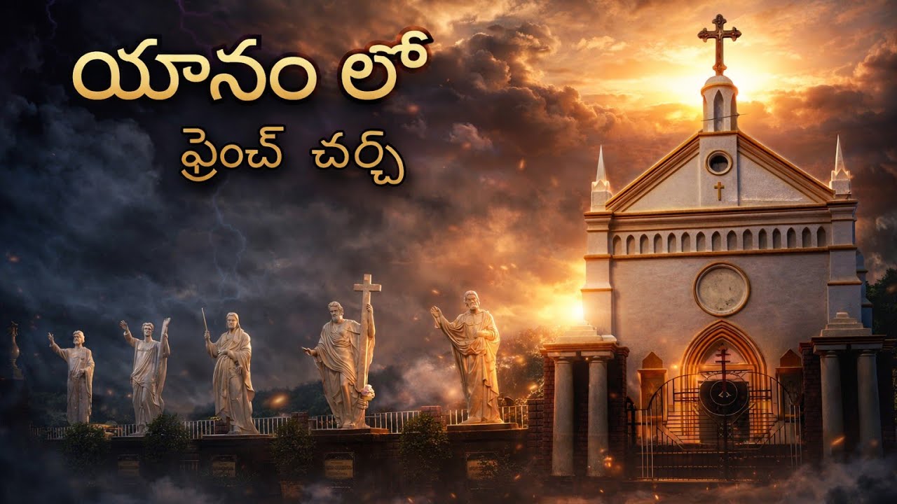“యానం సెయింట్ ఆన్స్ ✨ చర్చి పూర్తి టూర్ | French  ⛪Heritage Church in Yanam” #jesus #church 