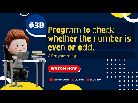 Program to check whether the number is even or odd. in #cprogramming