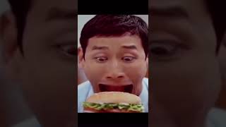 Japanese python nigga eats burger (REAL)