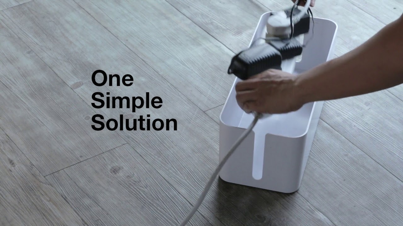 Bluelounge CableBox - discreetly conceals excess cable