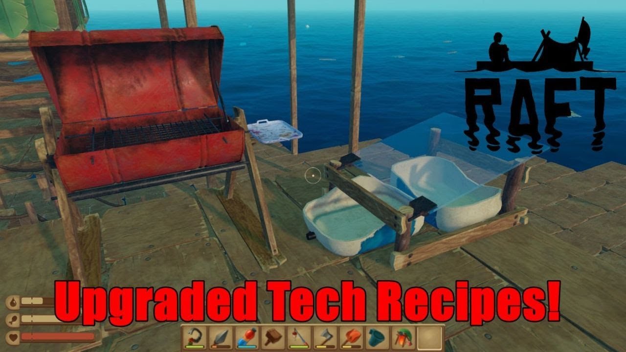 Raft S2E5 - All The Upgraded Tech N Stuff! - YouTube