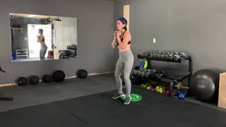 Heels Elevated 1 1/4 Goblet Squat