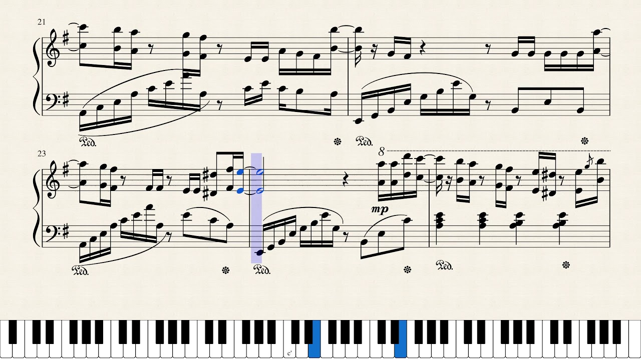 Au DD Piano - PNL piano cover (partition gratuite) - YouTube
