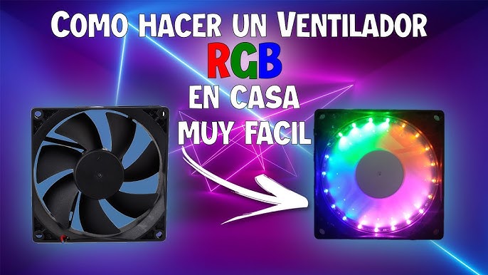 Ventilador Fan Cooler 120mm. Caja Pc Gamer / Luz Led Rainbow