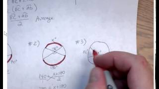 Famous Geometry Notes Circles Day 3 Inside Angles Part 2 Net Worth