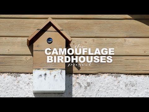 Camouflage birdhouses - A Street Art Project