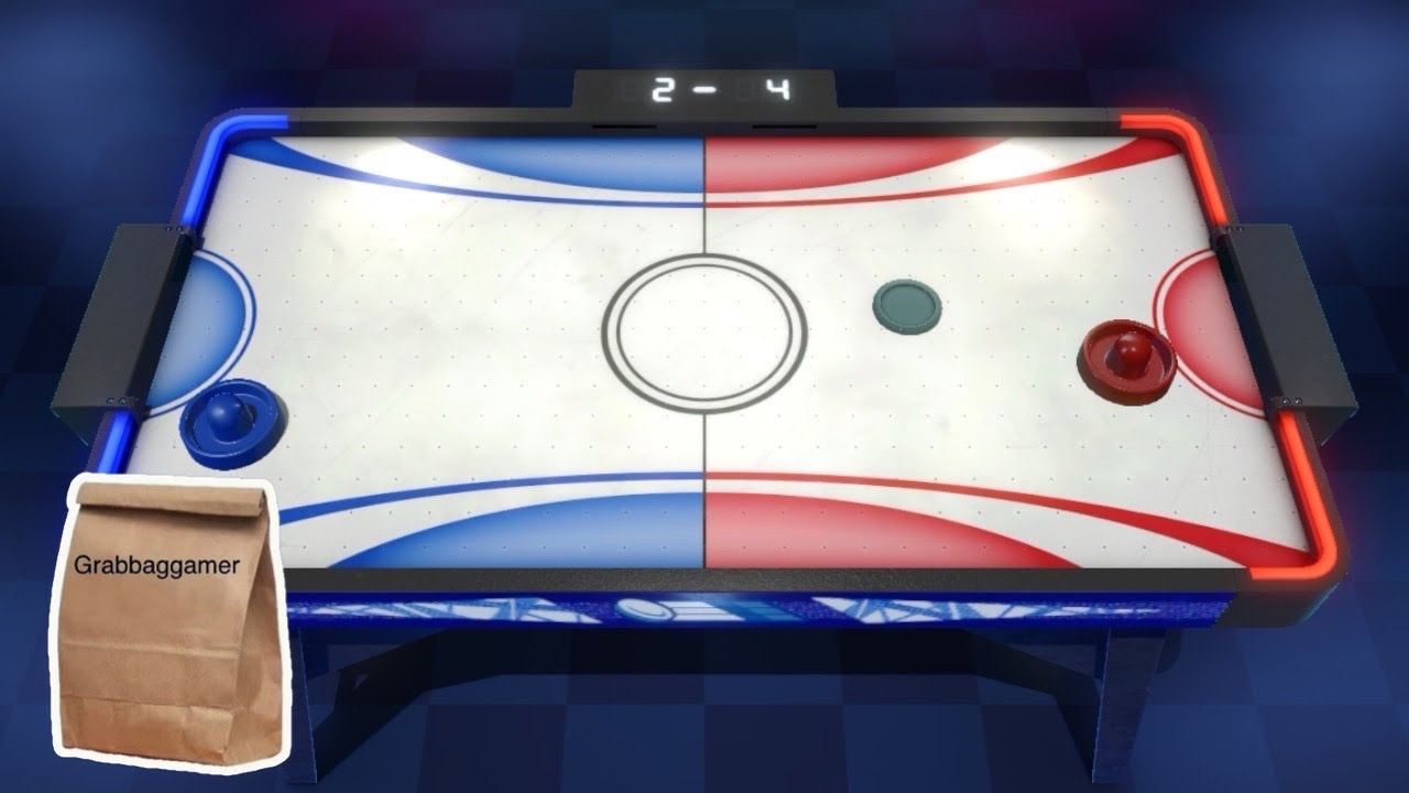 Air Hockey (Clubhouse Games: 51 Worldwide Classics) gameplay on the Nintendo Switch