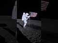 Apollo 14 Flag Planting Upscaled with Audio #space #nasa #moon