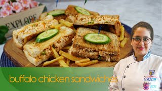 Buffalo Chicken Sandwiches | Quick &amp; healthy | Areeba’s kitchen