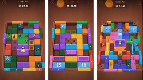 Wood Away Block Jam - Level 122 - Level 123 - Level 124