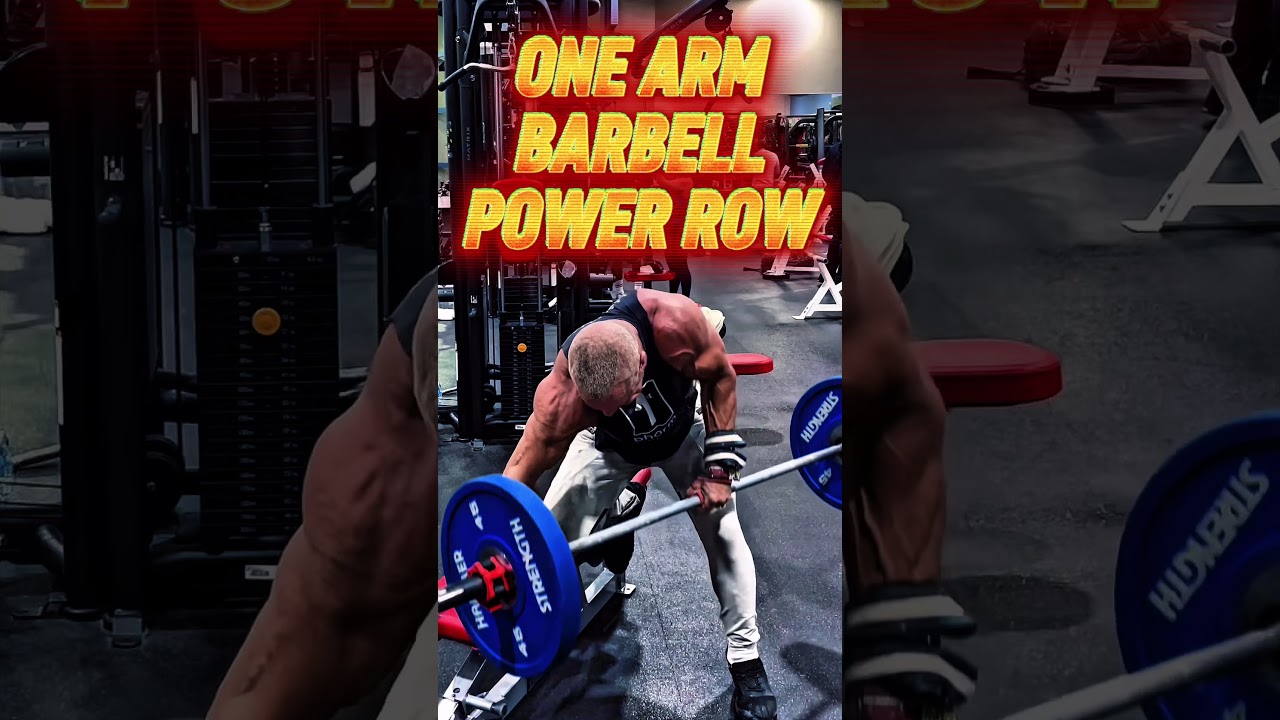 ONE ARM POWER ROW FOR BACK THICKNESS #workout #motivation #muscle #workouttips #BACK