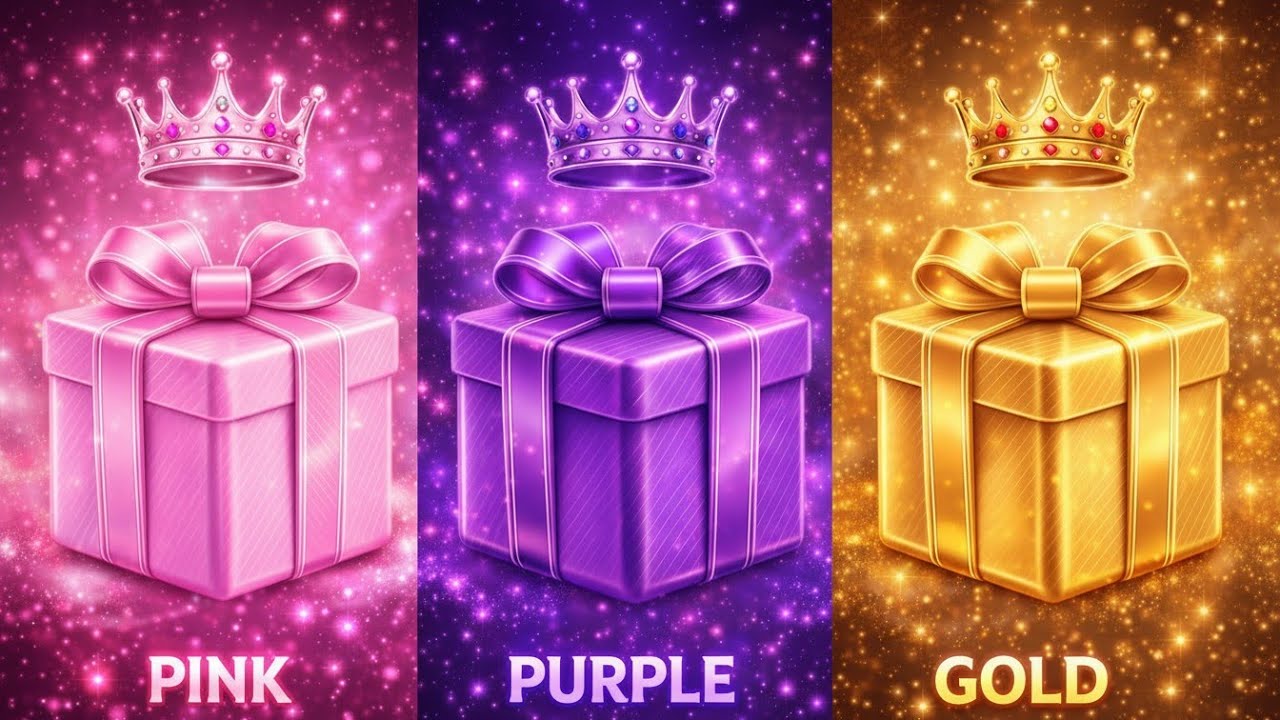 Choose Your Mystery Gift 🎁 Pink 💗 Purple 💜 or Gold 💛 | Lovely Quizzer