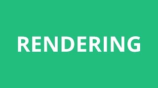 How To Pronounce Rendering - Pronunciation Academy