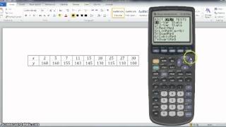 AQA Statistics 1 7.04 Calculating the Least Squares Regression Line (TI-82 STATS)