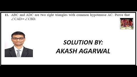 ABC and ADC are two right triangles with common hypotenuse AC. Prove that angle CAD = angle CBD